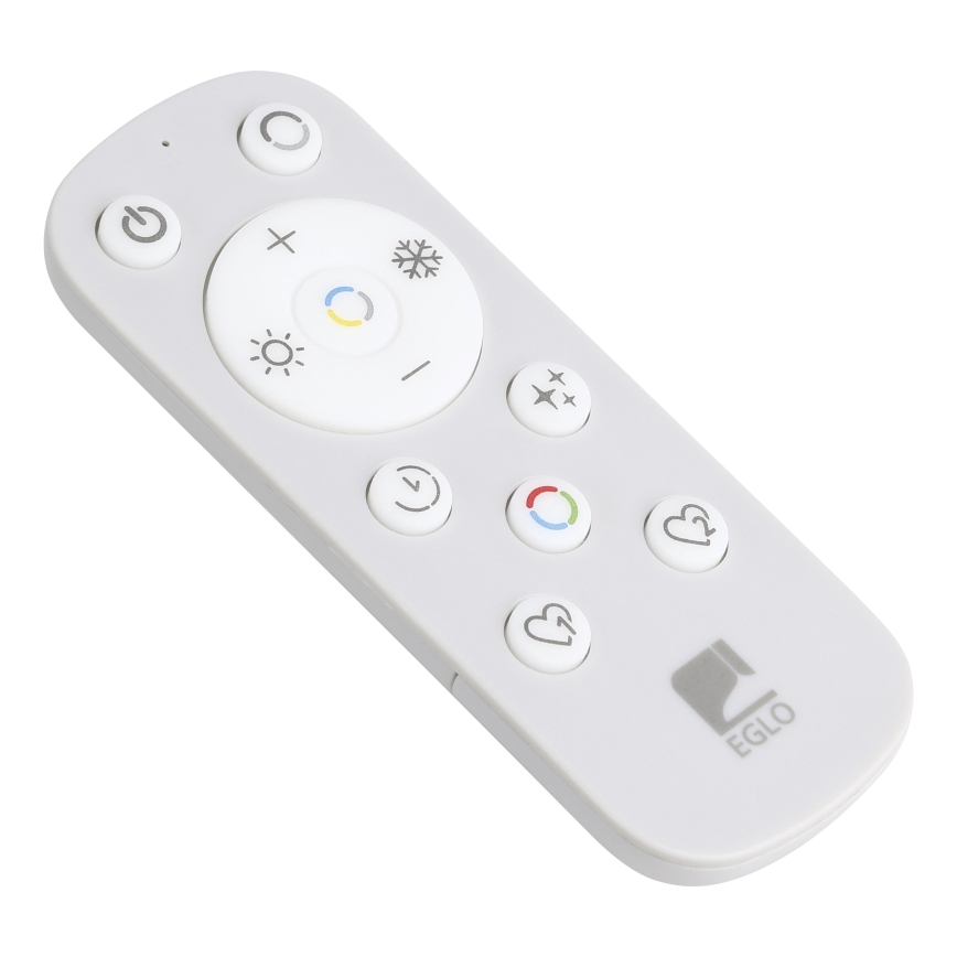 Eglo - Стельовий RGBW-світильник з регулюванням яскравості LED/17W/230V 2700-6500K чорний + пульт дистанційного керування