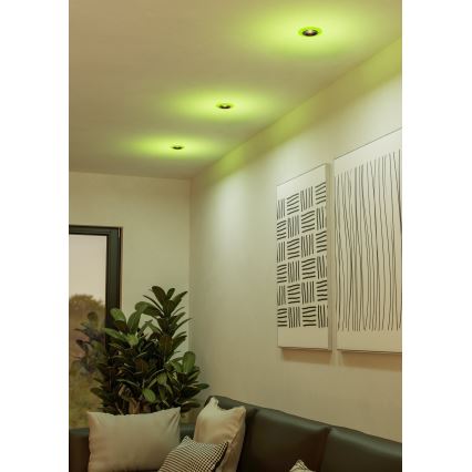 Eglo - НАБІР 3x LED RGBW Вбудований стельовий світильник для ванної з регулюванням яскравості 3xLED/3,8W/230V 2700-6500K IP44 + пульт дистанційного керування