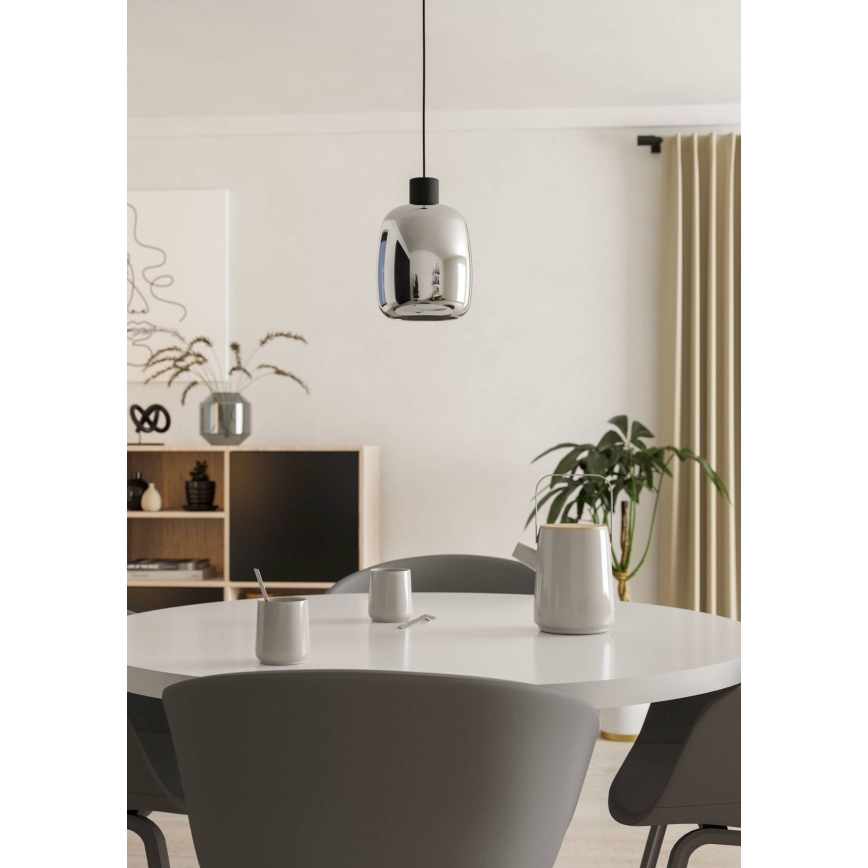 Eglo - Светодиодная подвесная RGBW-люстра с регулированием яркости LED/3,7W/230V 2700-6500K черный ZigBee