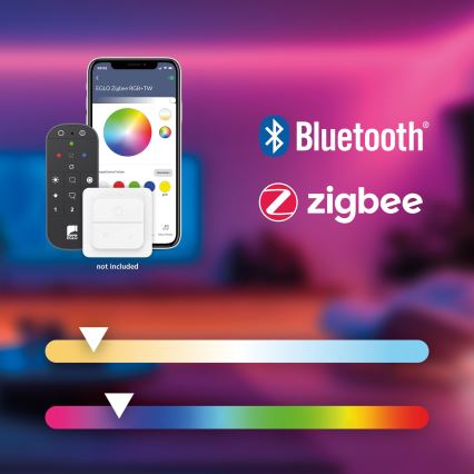 Eglo - Светодиодная подвесная RGBW-люстра с регулированием яркости LED/3,7W/230V 2700-6500K черный ZigBee