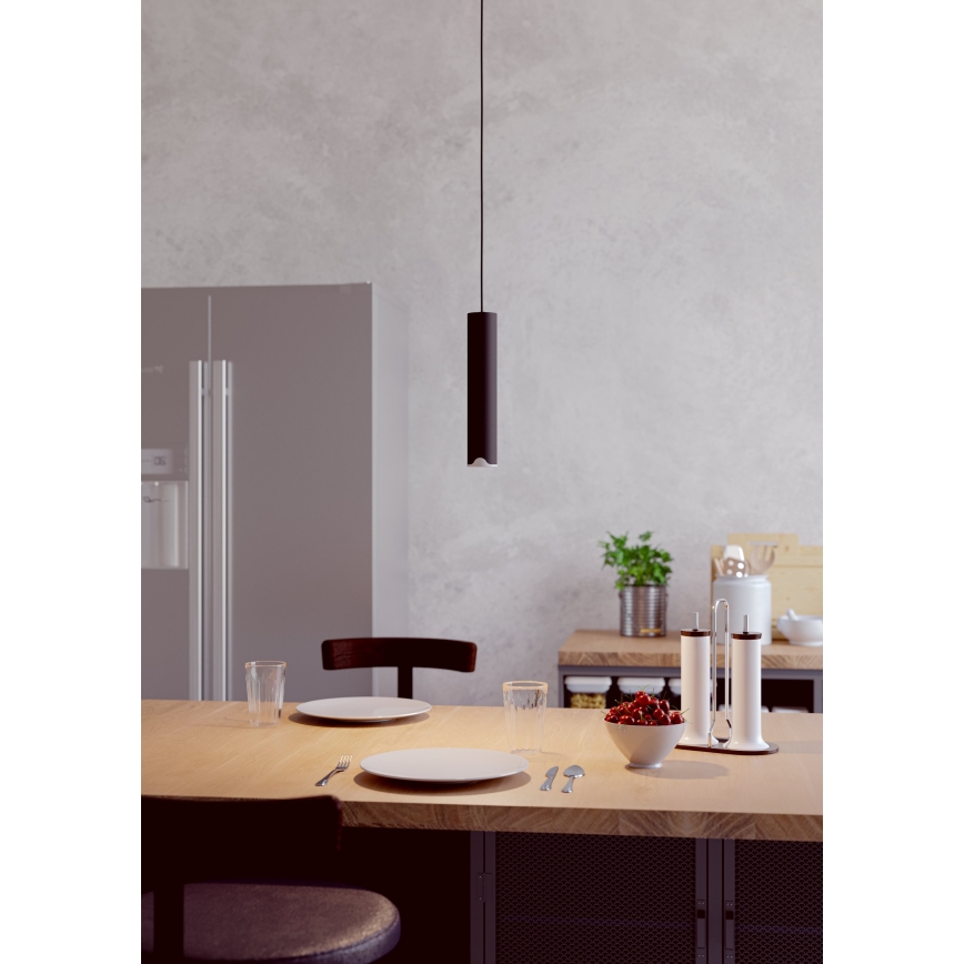 Eglo - LED RGBW Підвісна люстра з регулюванням яскравості LED/3,7W/230V 2700-6500K чорний
