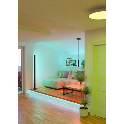 Eglo - LED RGBW Підвісна люстра з регулюванням яскравості LED/3,7W/230V 2700-6500K чорний
