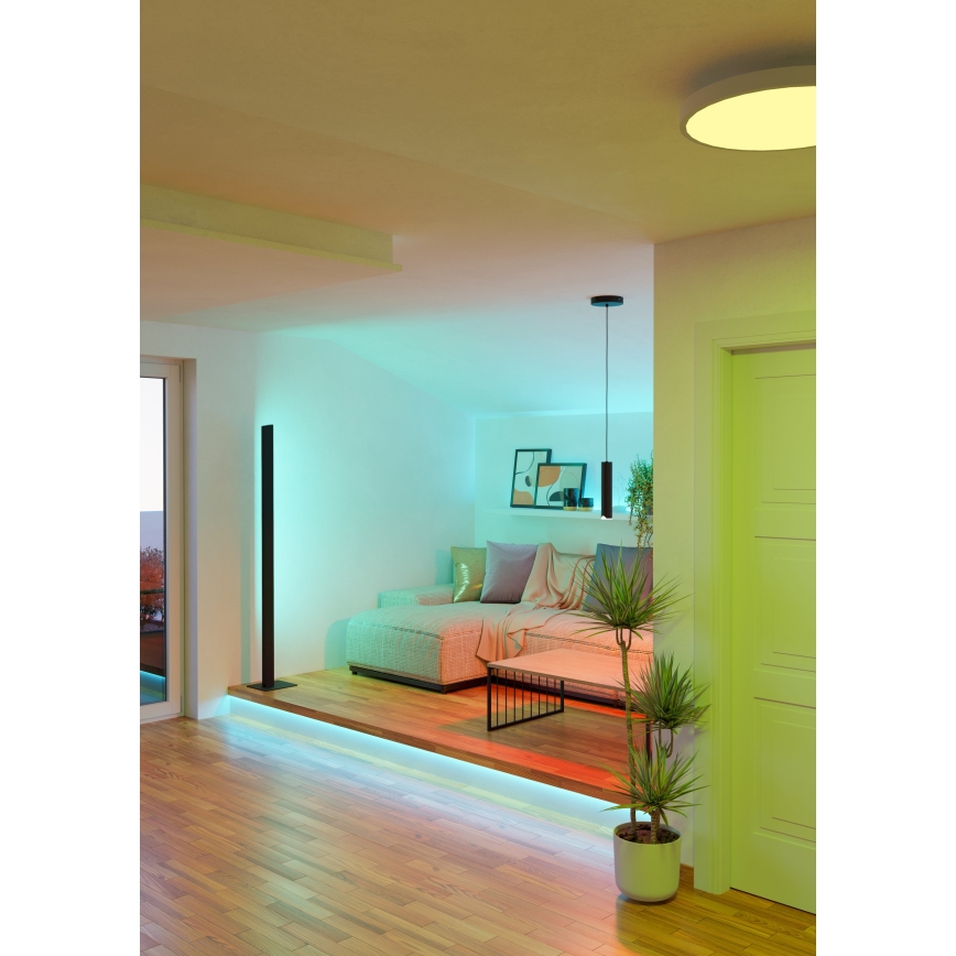 Eglo - LED RGBW Підвісна люстра з регулюванням яскравості LED/3,7W/230V 2700-6500K чорний