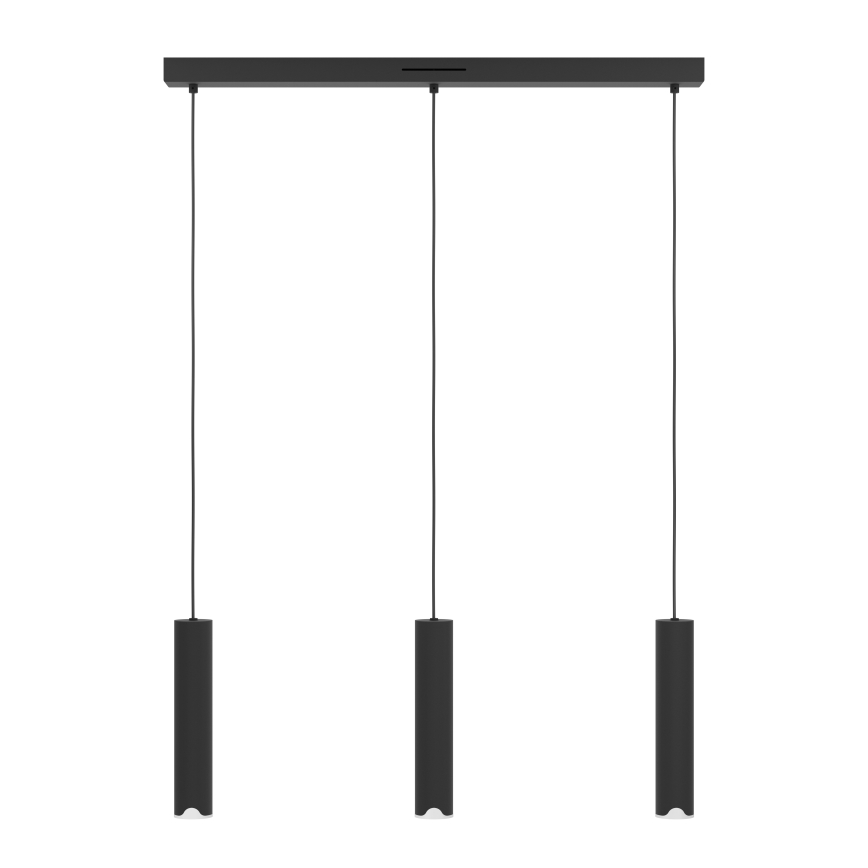 Eglo - LED RGBW Підвісна люстра з регулюванням яскравості 3xLED/3,7W/230V 2700-6500K чорний