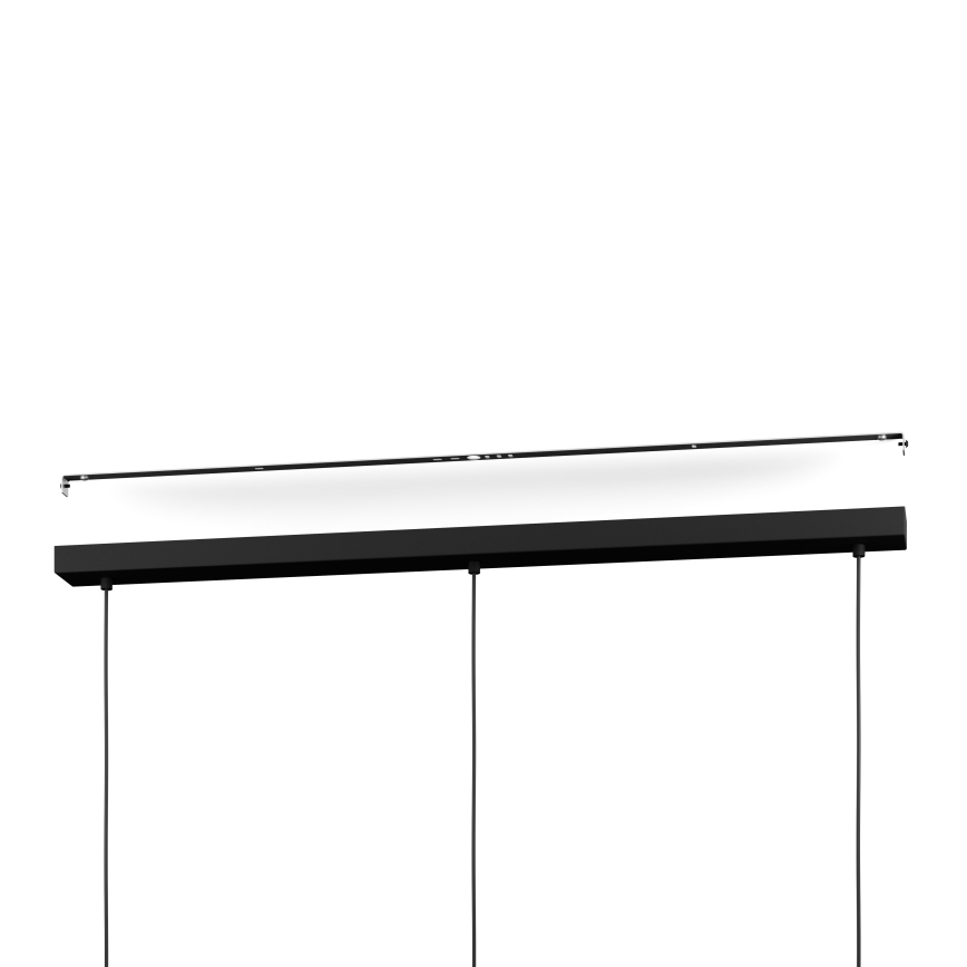 Eglo - Светодиодная подвесная RGBW-люстра с регулированием яркости 3xLED/3,7W/230V 2700-6500K черный