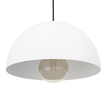 Eglo - Підвісна люстра 1xE27/40W/230V діаметр 30 см білий