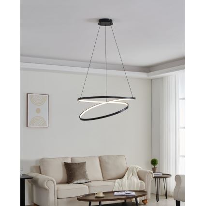 Eglo - Светодиодная подвесная люстра LED/42W/230V 3000K черный