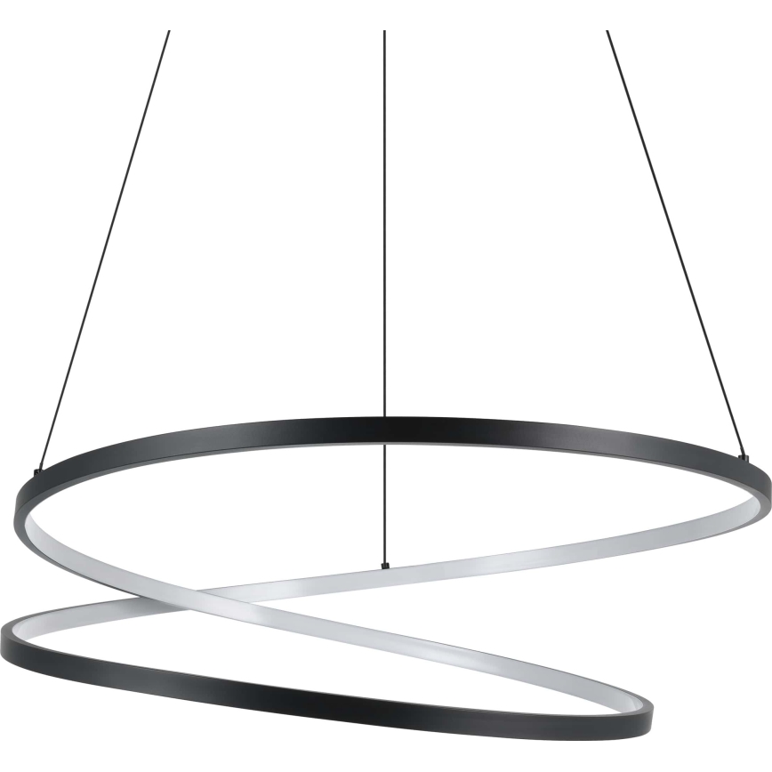Eglo - Світлодіодна підвісна люстра LED/42W/230V 3000K чорний
