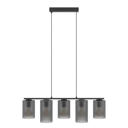 Eglo - Подвесная люстра COLOMERA 5xE27/40W/230V серый