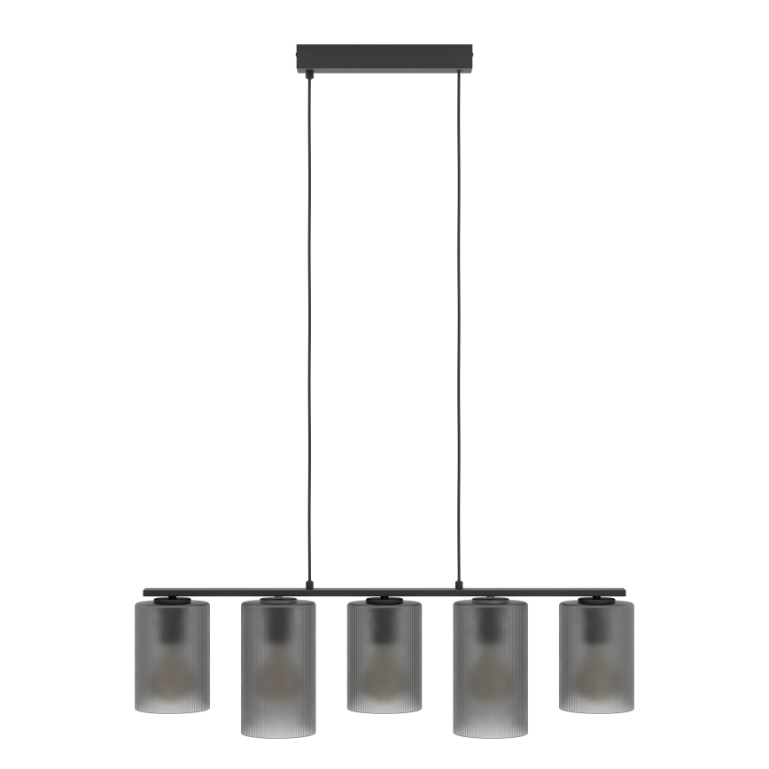 Eglo - Подвесная люстра COLOMERA 5xE27/40W/230V серый
