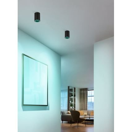 Eglo - LED RGBW Точковий світильник з регулюванням яскравості LED/4,9W/230V 2700-6500K чорний