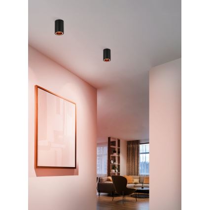 Eglo - LED RGBW Точковий світильник з регулюванням яскравості LED/4,9W/230V 2700-6500K чорний