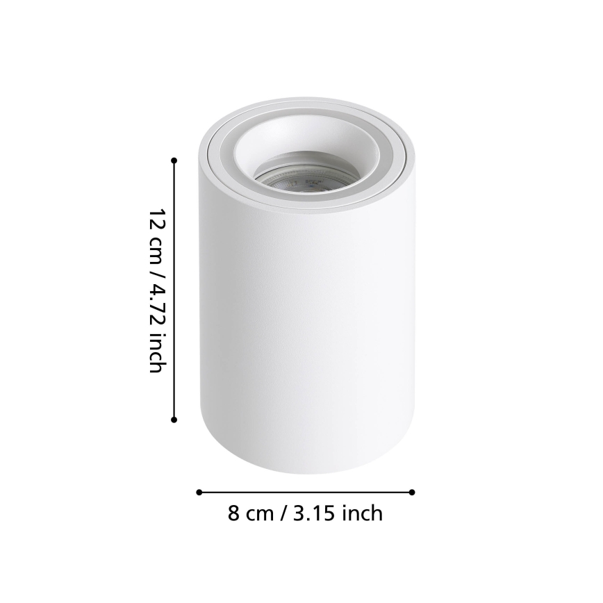 Eglo - Светодиодный точечный RGBW-светильник с регулированием яркости LED/4,9W/230V 2700-6500K белый