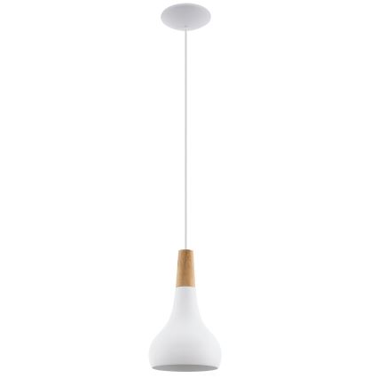 Eglo - Подвесная люстра 1xE27/60W/230V диаметр 18 см белый