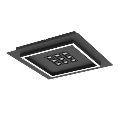 Eglo - Светодиодный потолочный светильник с регулированием яркости LED/21,4W/230V 2700-6500K черный + дистанционное управление