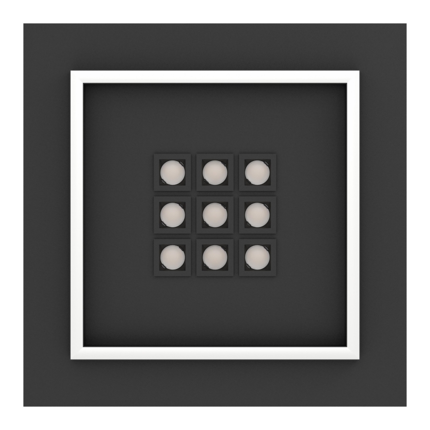 Eglo - Светодиодный потолочный светильник с регулированием яркости LED/21,4W/230V 2700-6500K черный + дистанционное управление