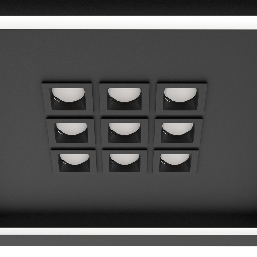 Eglo - Светодиодный потолочный светильник с регулированием яркости LED/21,4W/230V 2700-6500K черный + дистанционное управление