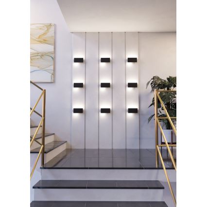 Eglo - Світлодіодний настінний світильник LED/6W/230V 3000K чорний