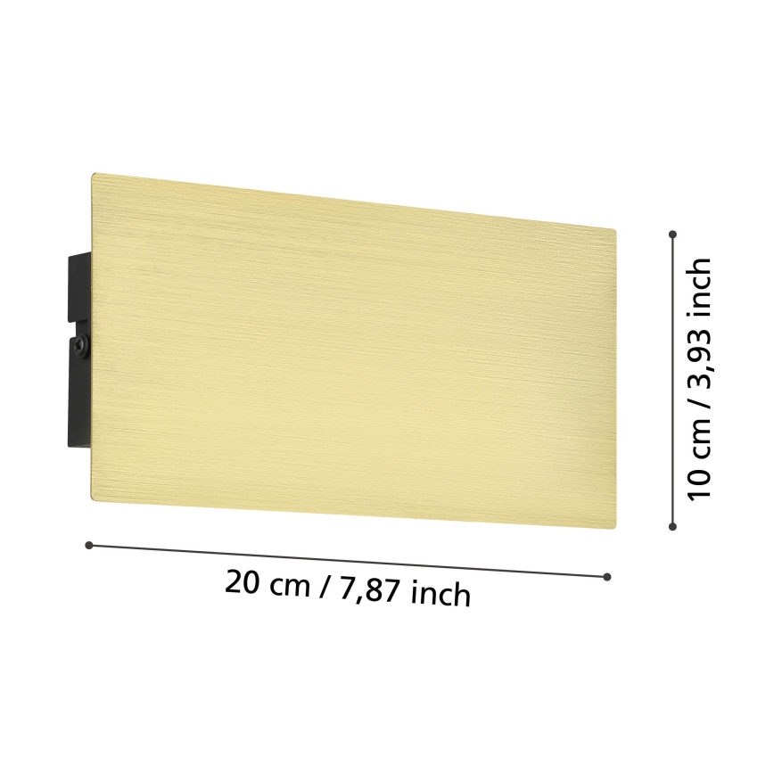 Eglo - Світлодіодний настінний світильник LED/6W/230V 3000K золотий