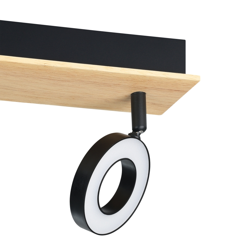 Eglo - LED точковий світильник 2xLED/4,2W/230V чорний/коричневий