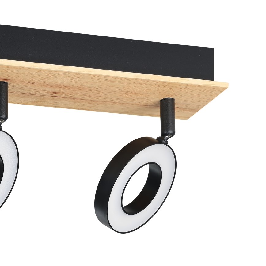 Eglo - LED точечный светильник 3xLED/4,2W/230V чёрный/коричневый