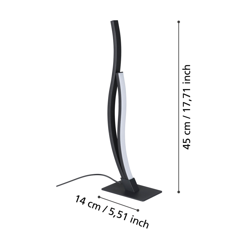 Eglo - Світлодіодна настільна лампа LED/12W/230V 4000K чорний