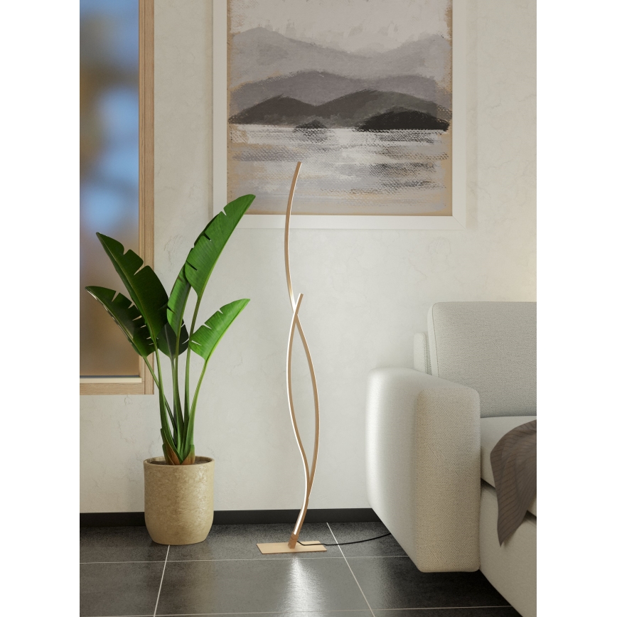 Eglo - Світлодіодний торшер LED/20W/230V 4000K бежевий