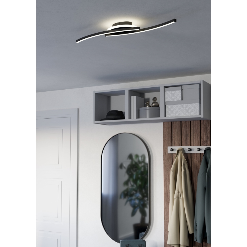 Eglo - Стельовий LED світильник LED/12W/230V 4000K чорний