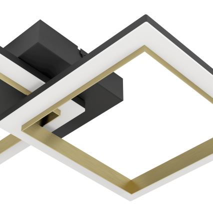 Eglo - Светодиодный потолочный светильник с регулированием яркости LED/18,4W/230V 4000K черный/золотистый