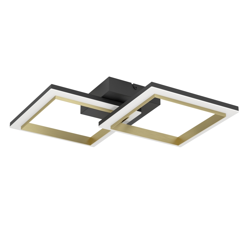 Eglo - Светодиодный потолочный светильник с регулированием яркости LED/18,4W/230V 4000K черный/золотистый