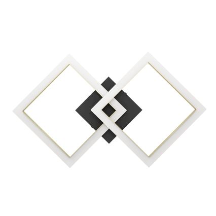 Eglo - Світлодіодний стельовий світильник з регулюванням яскравості LED/18,4W/230V 4000K чорний/золотий