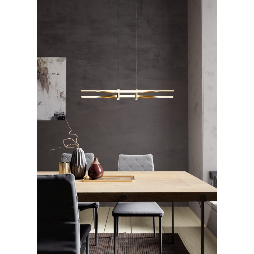 Eglo - LED люстра на тросі LED/21W/230V золота