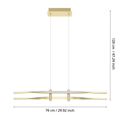 Eglo - LED люстра на тросі LED/21W/230V золота