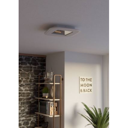 Eglo - Светодиодный потолочный светильник с регулированием яркости LED/20W/230V 2700-6500K белый + дистанционное управление