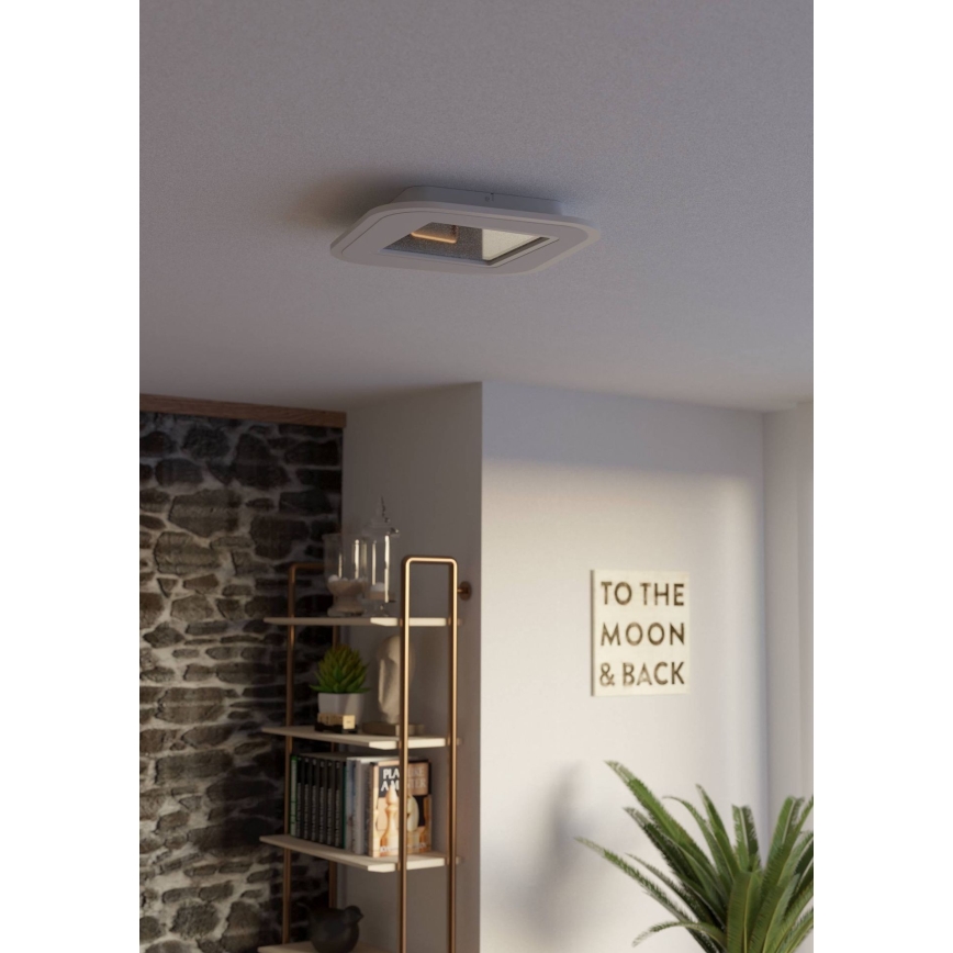 Eglo - Светодиодный потолочный светильник с регулированием яркости LED/20W/230V 2700-6500K белый + дистанционное управление