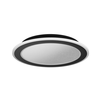 Eglo - Светодиодный потолочный светильник с регулированием яркости LED/20W/230V 2700-6500K черный + дистанционное управление