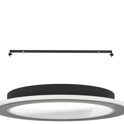 Eglo - Светодиодный потолочный светильник с регулированием яркости LED/20W/230V 2700-6500K черный + дистанционное управление