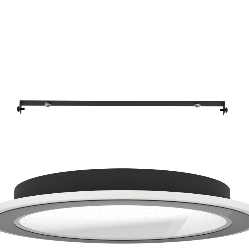 Eglo - Светодиодный потолочный светильник с регулированием яркости LED/20W/230V 2700-6500K черный + дистанционное управление
