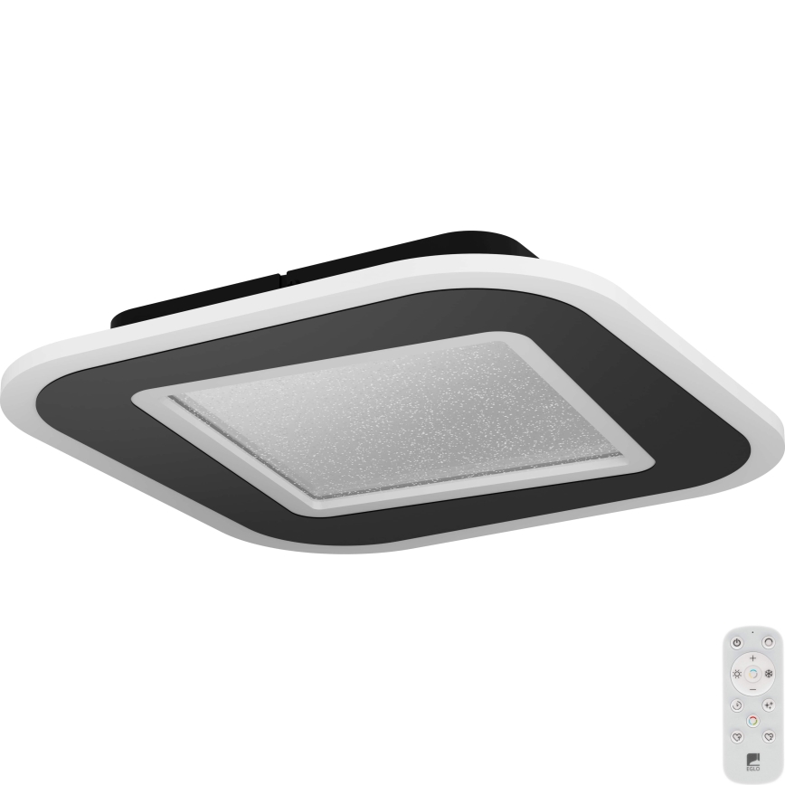 Eglo - Светодиодный потолочный светильник с регулированием яркости LED/20W/230V 2700-6500K черный + дистанционное управление