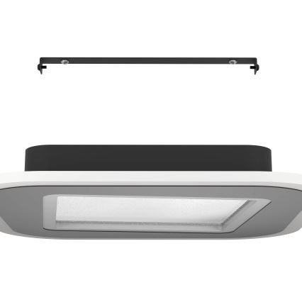 Eglo - Светодиодный потолочный светильник с регулированием яркости LED/20W/230V 2700-6500K черный + дистанционное управление
