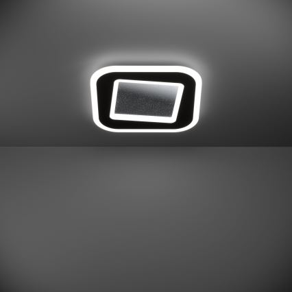 Eglo - Светодиодный потолочный светильник с регулированием яркости LED/20W/230V 2700-6500K черный + дистанционное управление