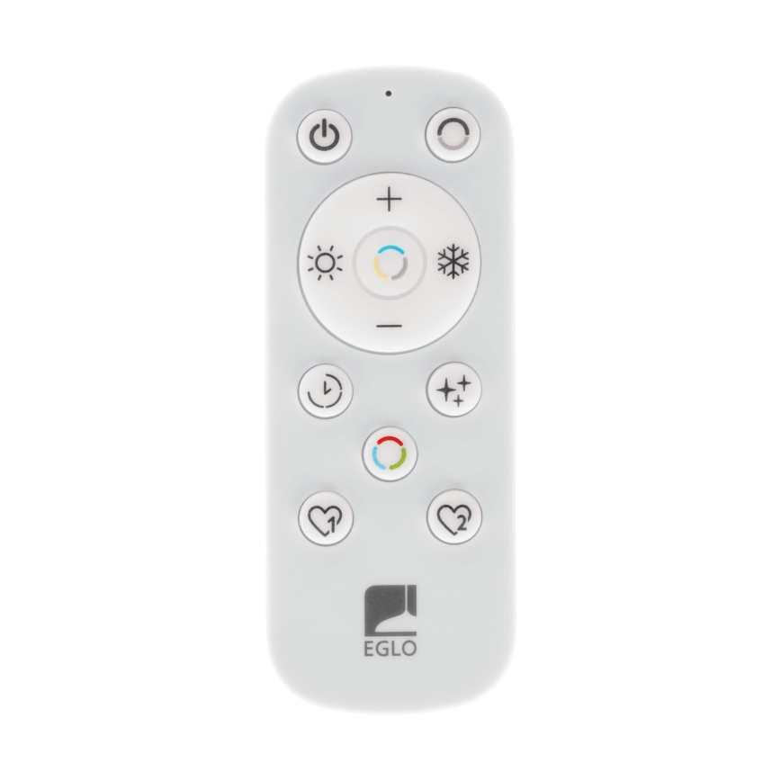 Eglo - Світлодіодний стельовий світильник з регулюванням яскравості LED/20W/230V 2700-6500K чорний + пульт дистанційного керування