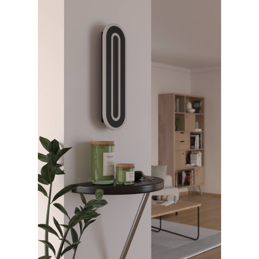 Eglo - Світлодіодний настінний світильник LED/12W/230V 4000K чорний