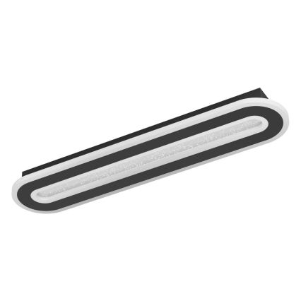Eglo - Светодиодный потолочный светильник с регулированием яркости LED/20W/230V 2700-6500K черный + дистанционное управление