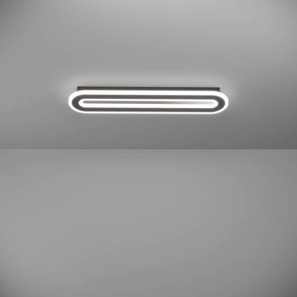 Eglo - Светодиодный потолочный светильник с регулированием яркости LED/20W/230V 2700-6500K черный + дистанционное управление