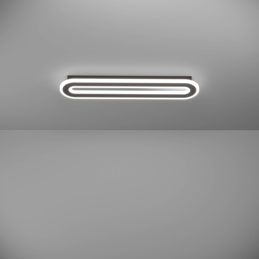 Eglo - Світлодіодний стельовий світильник з регулюванням яскравості LED/20W/230V 2700-6500K чорний + пульт дистанційного керування