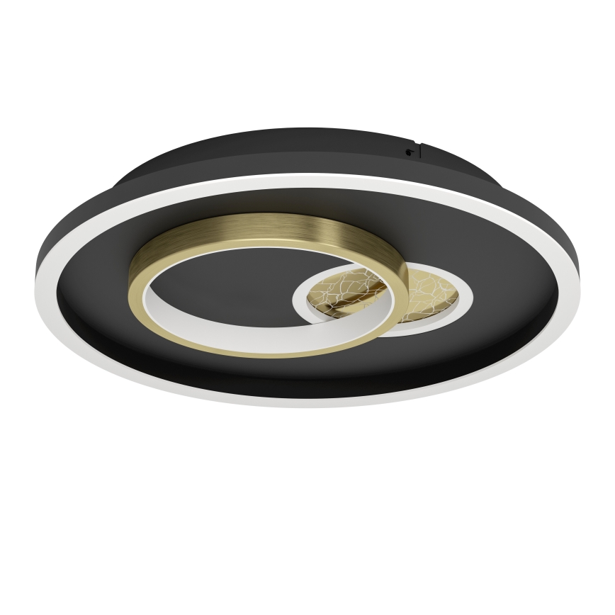Eglo - Стельовий LED світильник 1xLED/14W/230V + 1xLED/8,5W діаметр 38 см чорний/золотий