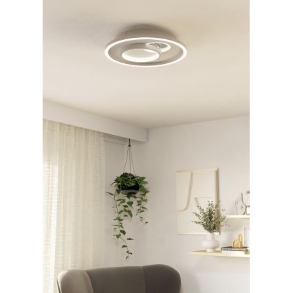 Eglo - Светодиодный потолочный светильник 1xLED/14W/230V + 1xLED/8,5W диаметр 38 см белый
