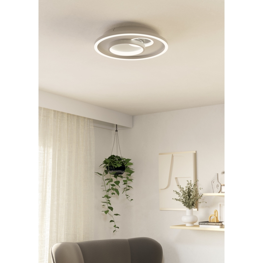 Eglo - Светодиодный потолочный светильник 1xLED/14W/230V + 1xLED/8,5W диаметр 38 см белый