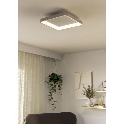 Eglo - Светодиодный потолочный светильник с регулированием яркости LORETELLO LED/12W/230V белый + дистанционное управление